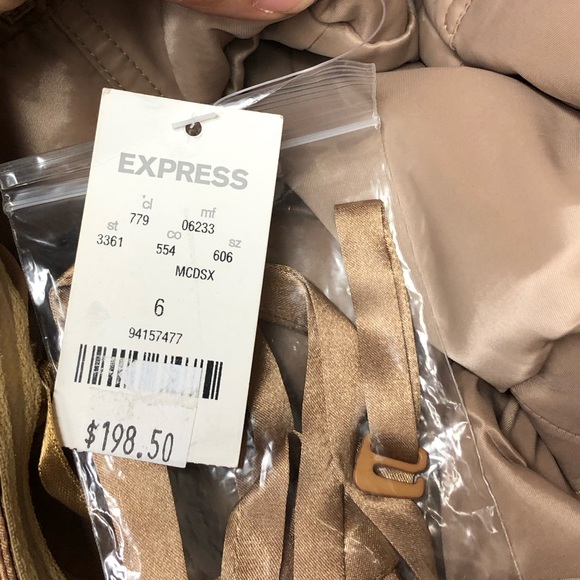 Express Gold Sequin Cocktail Dress Sz 6 NWT - Picture 5 of 6